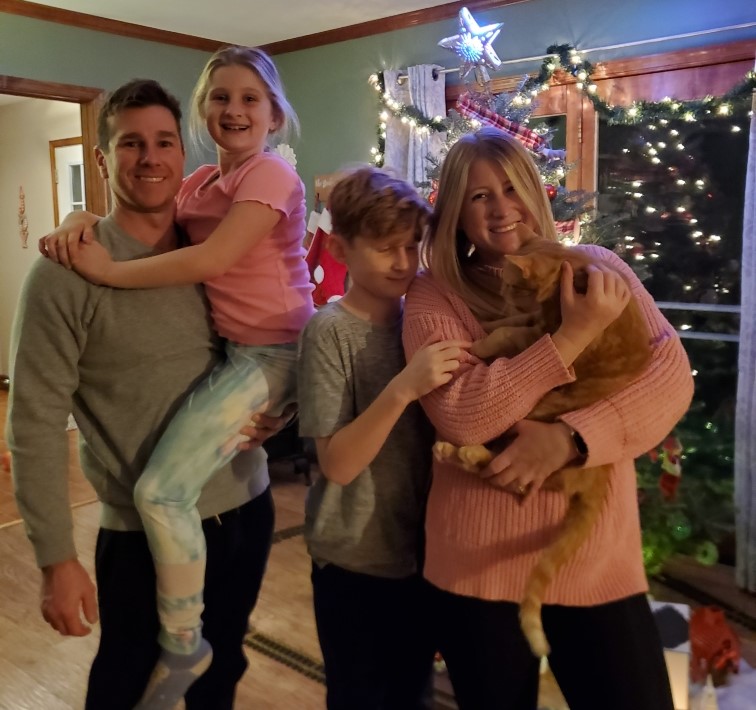 Anson - Tabby cat on their back sleeping.